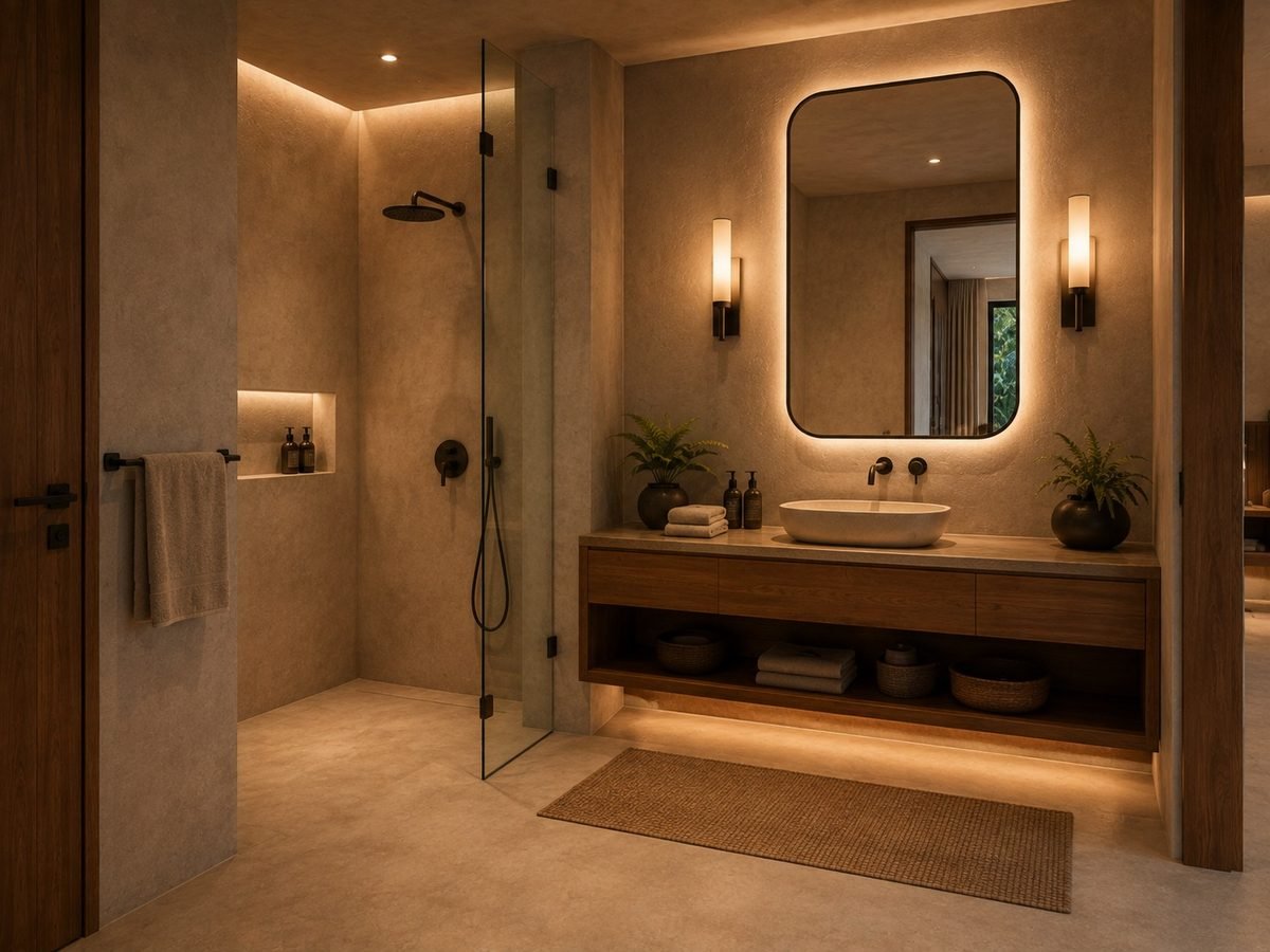 Private bathroom with walk-in shower